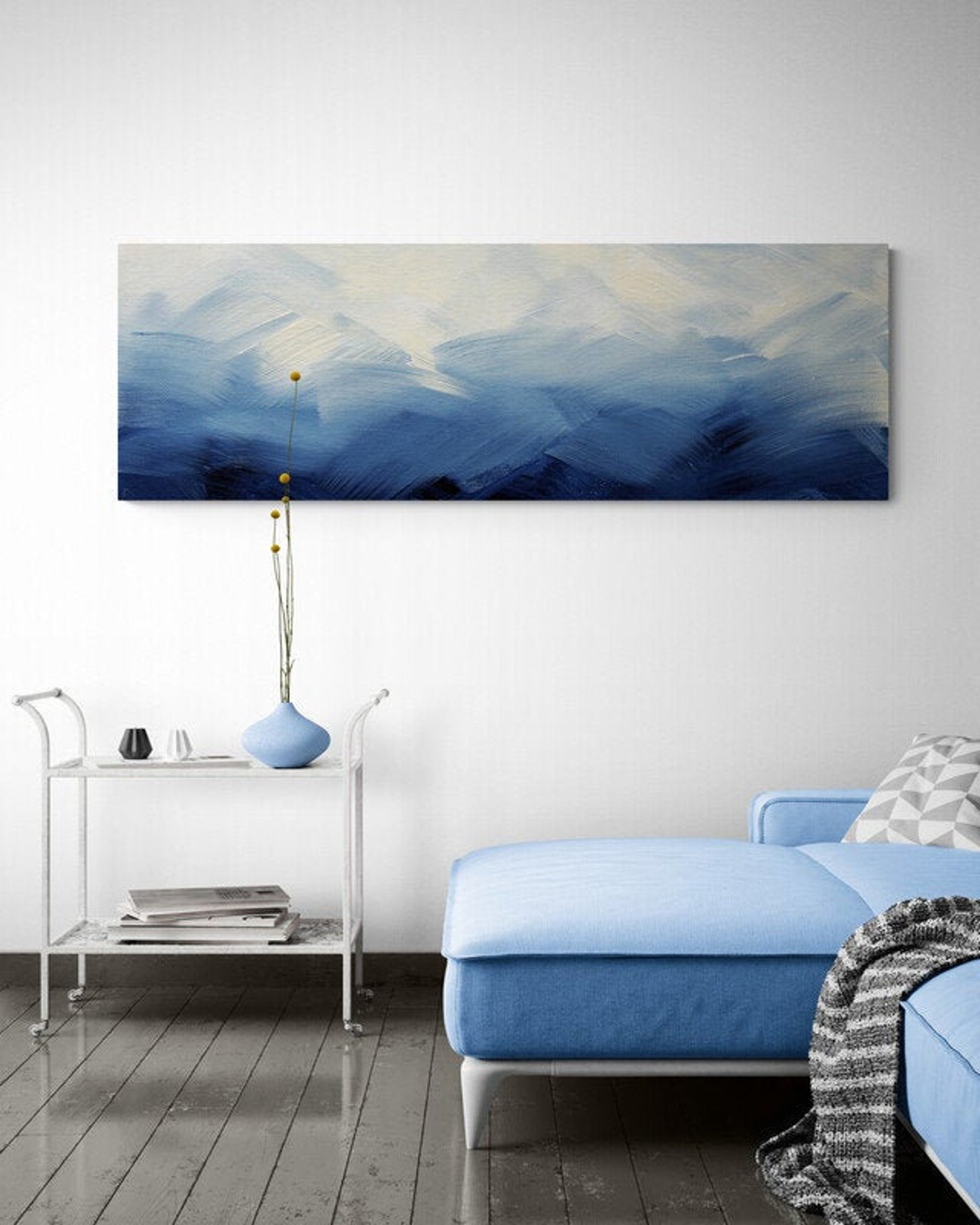 Abstract Art Print Large Canvas Art Over the Bed Wall Decor Etsy