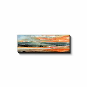 Abstract Landscape Colorful Watercolor Painting Canvas Print - Etsy