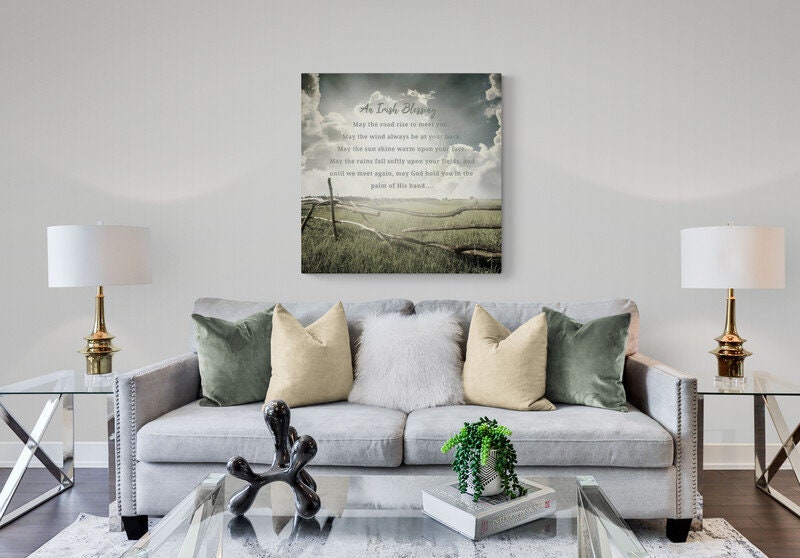 Irish Blessing Wall Decor, May the Road Rise Up to Meet You, Celtic Decor  Home Blessing Sign, Irish Gifts for Women, Irish Wall Decor, House Warming  Presents for New Home, 8643 