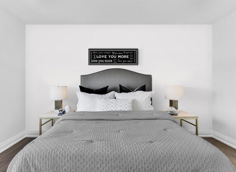 Schlafzimmer-Wand-Dekor Leinwand Zeichen Master Schlafzimmer | Etsy
