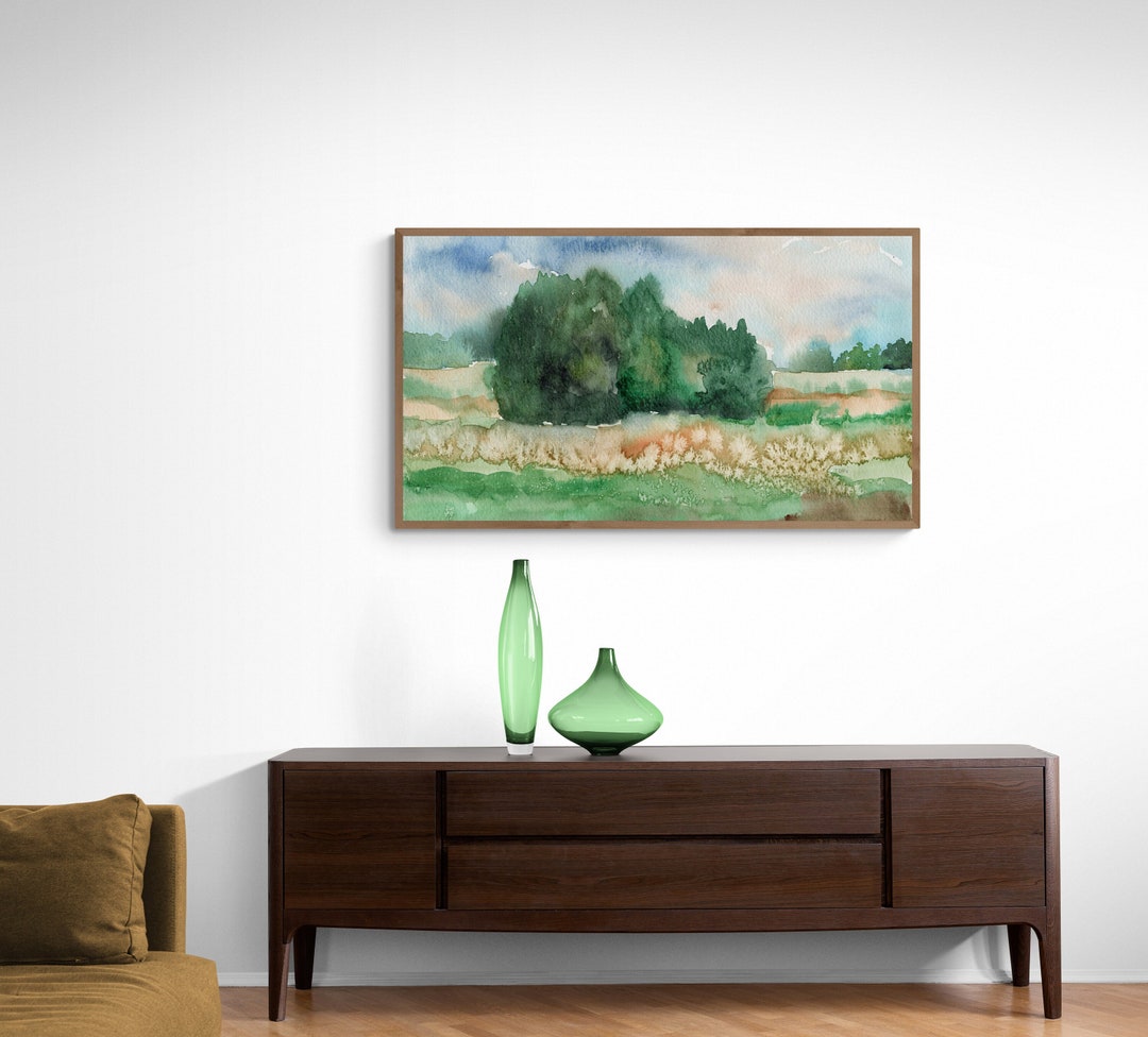 Samsung TV Art Evergreen Pine Trees Landscape the Frame - Etsy