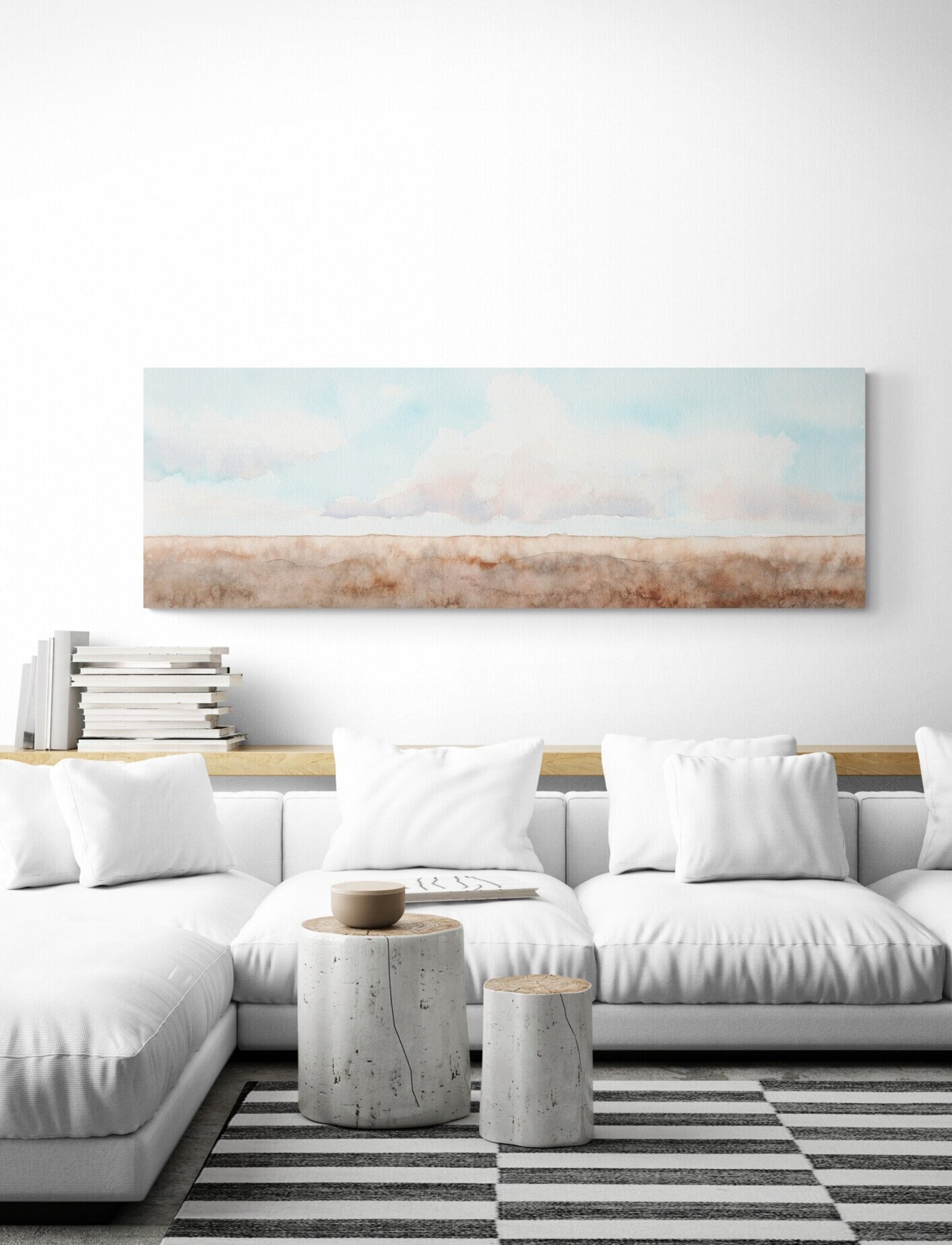 Long Horizontal Art Extra Large Wall Art Canvas Art Room Decor Etsy
