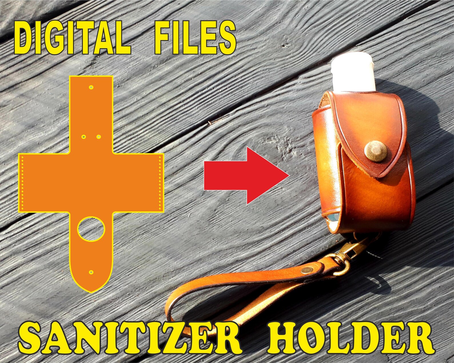 Hand sanitizer holder SVG files Purrel sanitizer template | Etsy