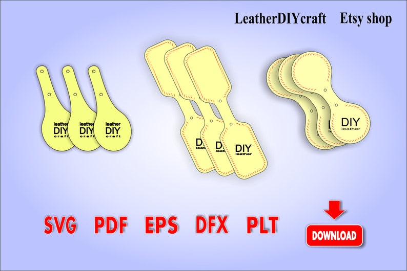 Download Keychain Blank SVG files Set of 3 keychain vector template ...