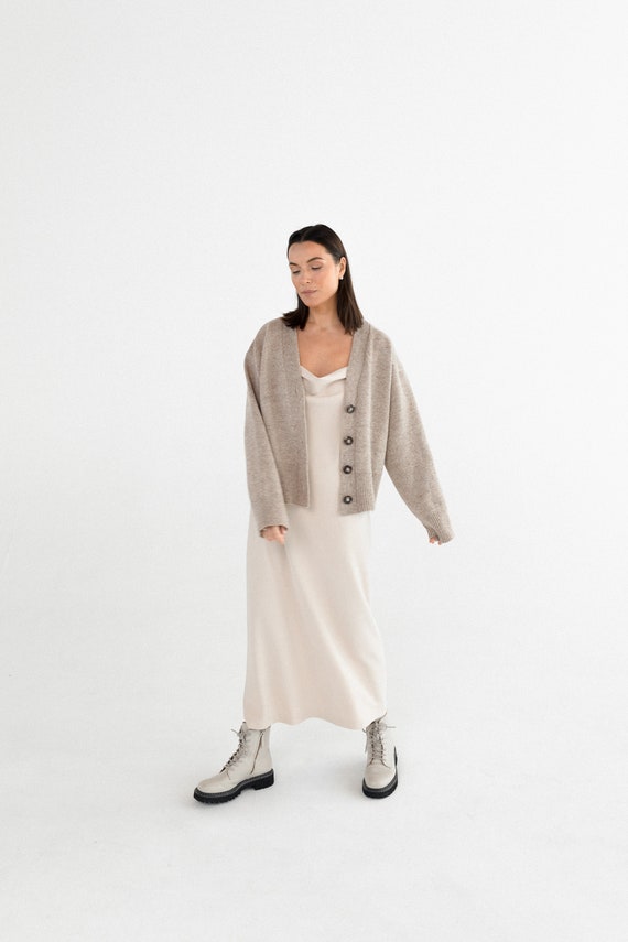 Oversize Cardigan Women / Wool Cardigan With Buttons - Etsy Finland