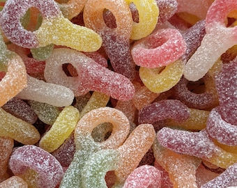 Fizzy Sour Dummies Sweet Bag 100g 200g 400g 800g 1kg Vegan Dairy Free Sweets