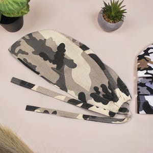 Scrub caps men, camo doctors hats, surgical cap army, scrub hat camouflage
