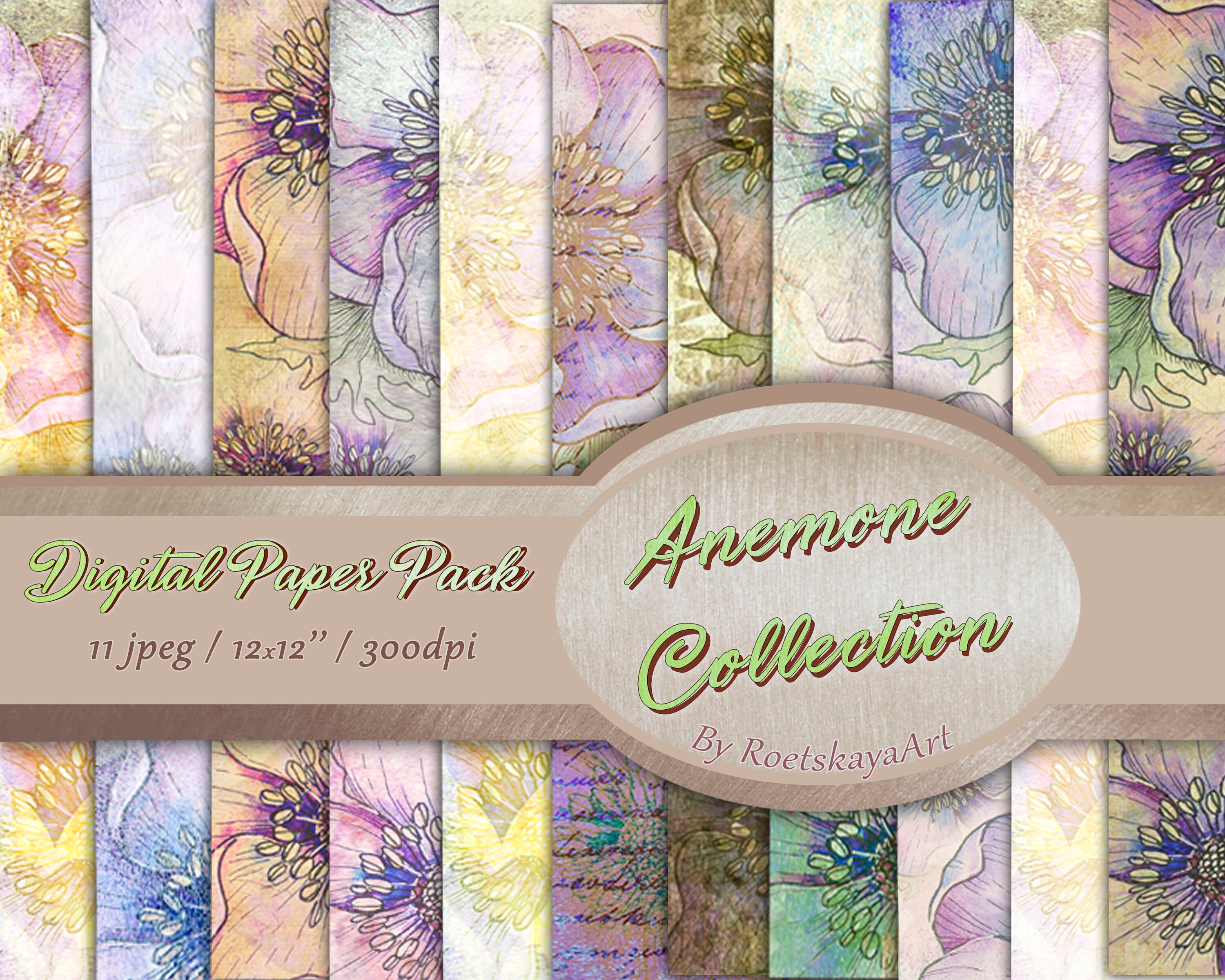 Scrapbook Digital Paper Pack digitale Scrapbooking Papiere Etsy