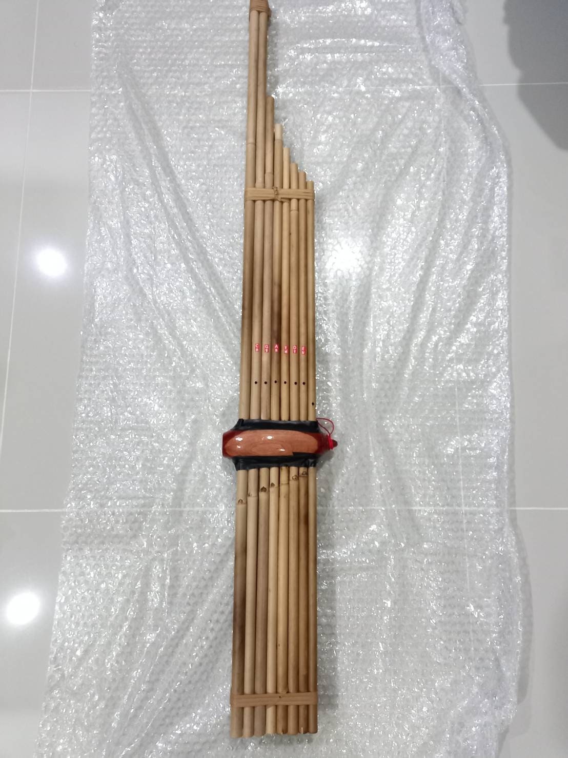 Khaen Bamboo Thai Musical Instrument Isan Mouthorgan Professional Tradition Folk with Manual 