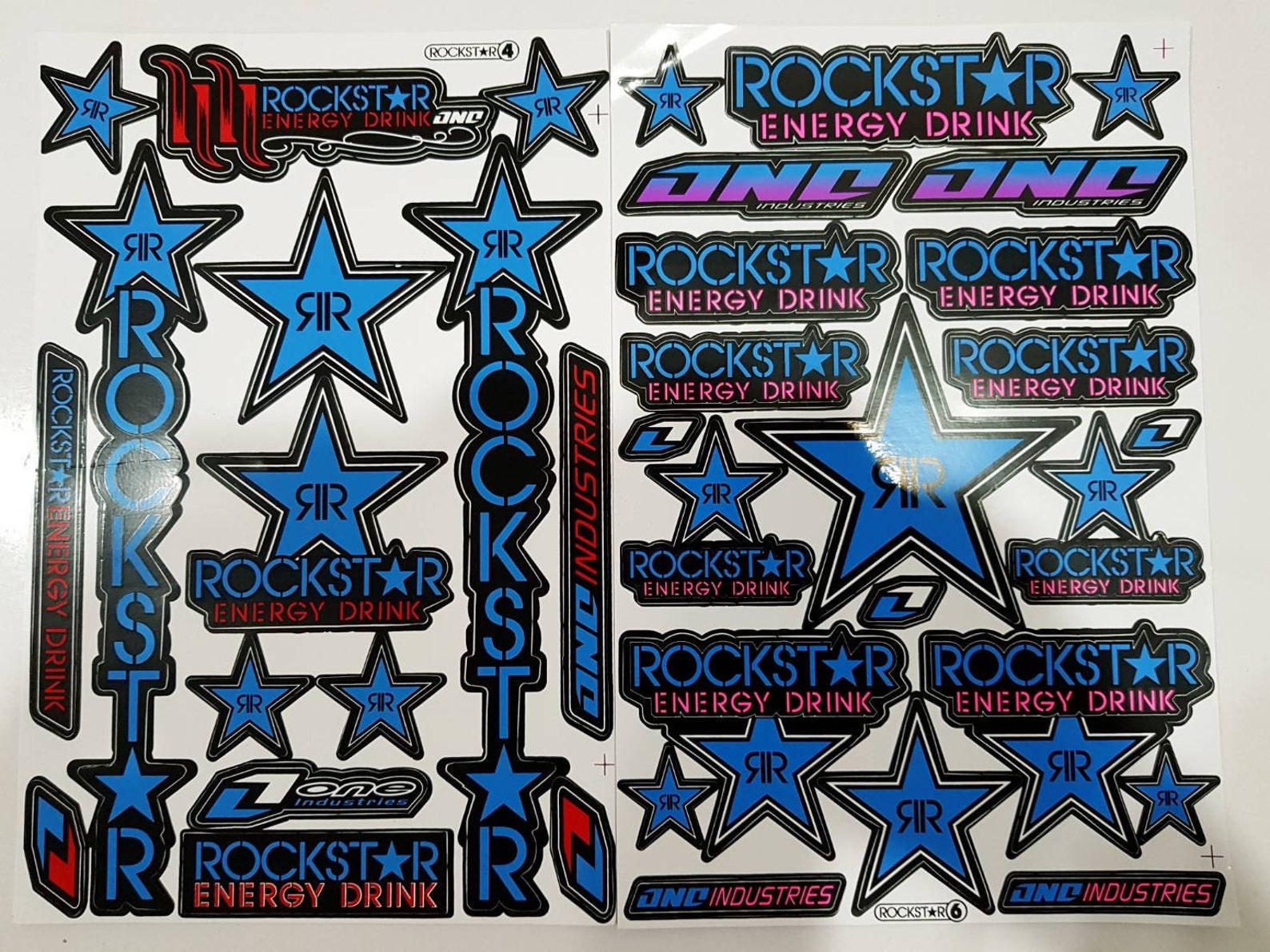 2x Sticker Rockstar Energy Red Motocross ATV Racing BMX Enduro Etsy