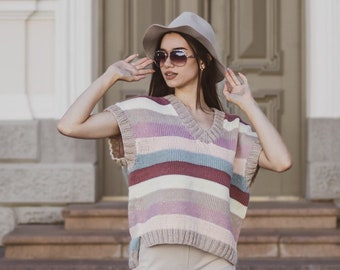 KENZO Vintage 90s Colorblock Linen Shirt Vest - Etsy UK