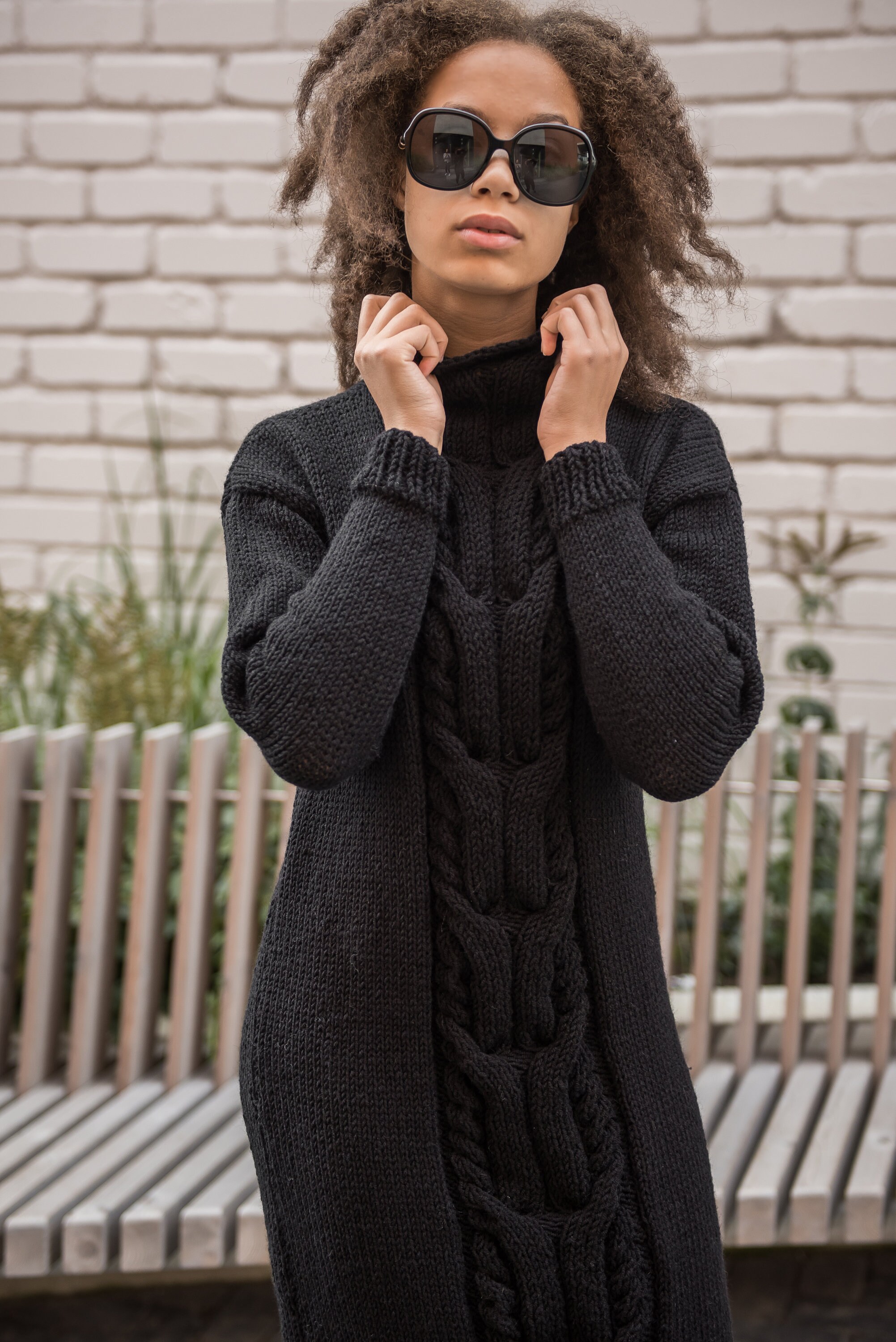big knit sweater dress Days like these >>> @FashionNova ~Tessa Chunky Knit Sweater Mini Dress