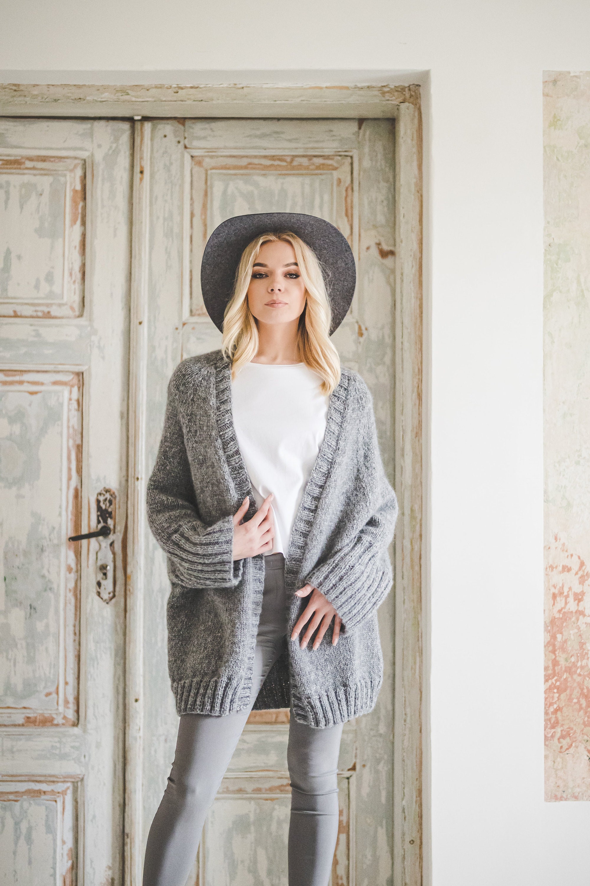 【13MONTH】Alpaca Oversize Jacket (GRAY) Alpaca Oversize Jacket (GRAY) - 13MONTH | 60% - Asian