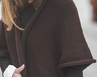 Uwdiohq Pulls Dames Solide Col V Cardigan Manches Longues Manteau