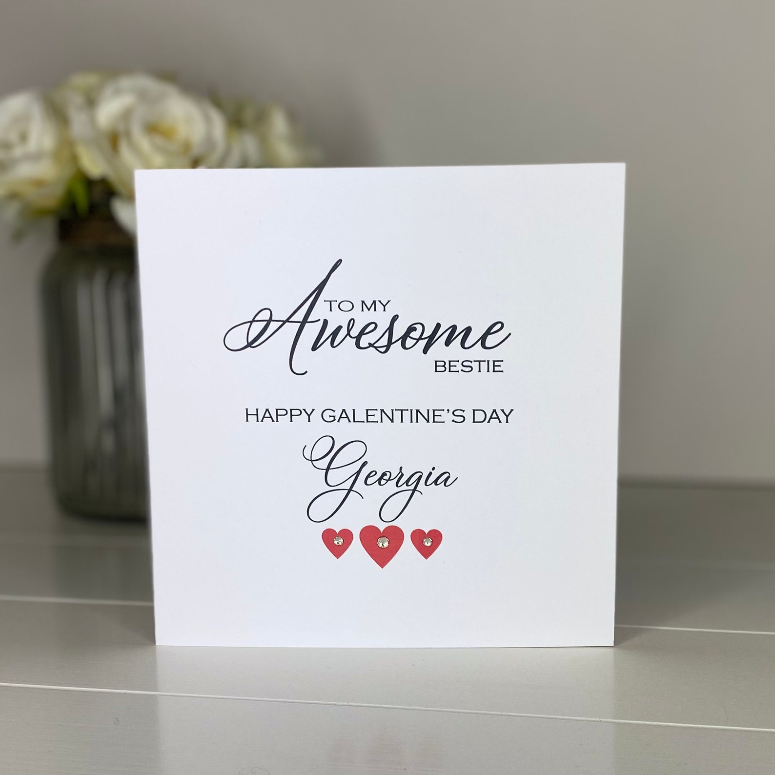 Galentines Day Card Galentine Valentine Galentine Day