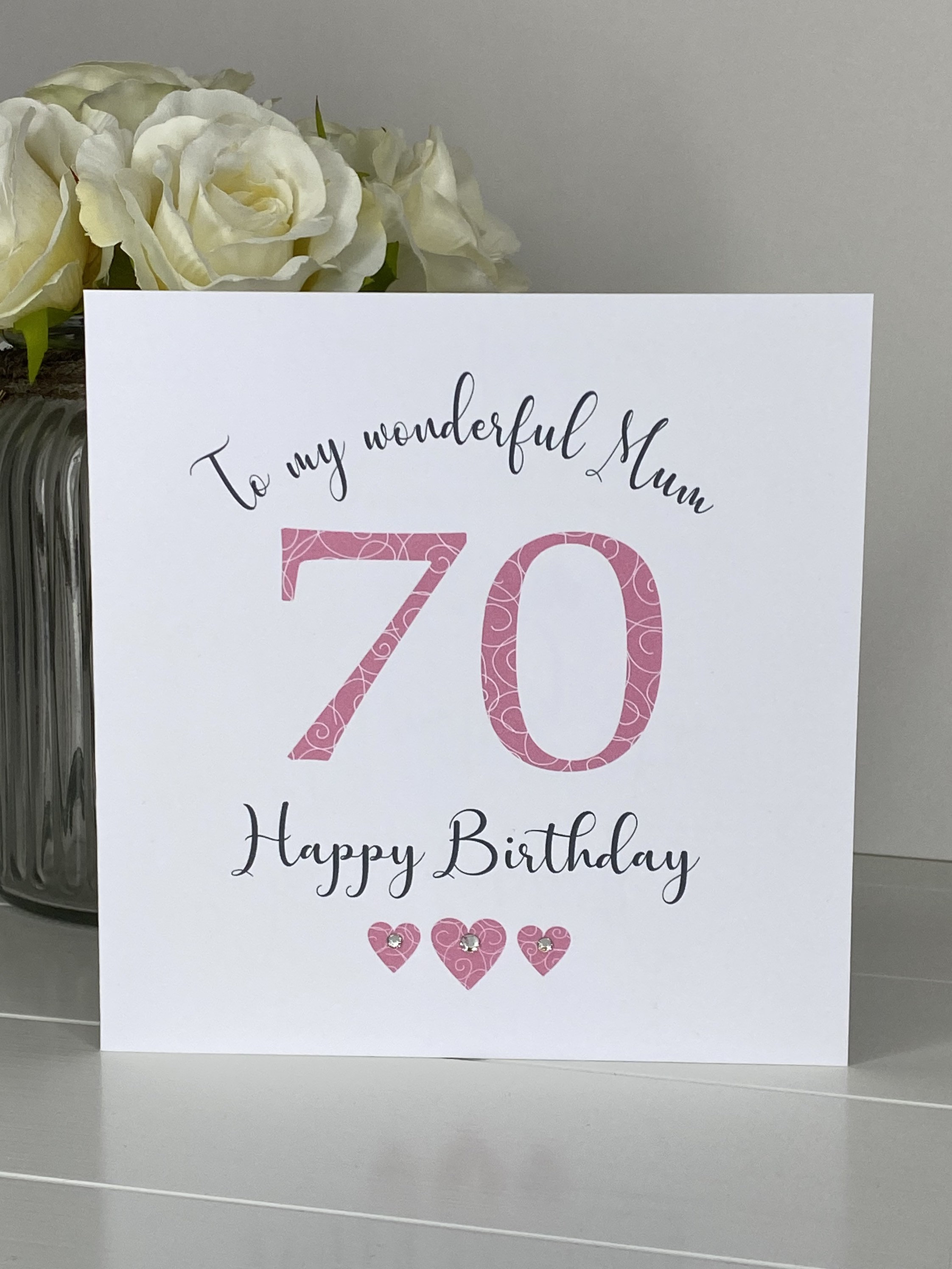 70th Birthday Card Mum 70th Card Nan 70th Birthday Wife Sister Cousin ...
