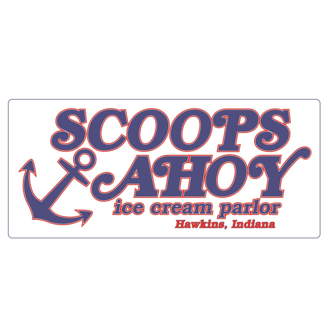 Scoops Ahoy Stranger Things Sticker Etsy UK