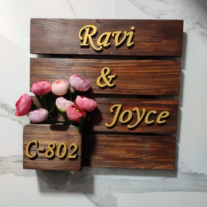 Verkauf 50 % Rabatt auf individuelles Holzschild, Namensschild Pflanzkasten Namensschild, Namensschild aus Holz, Namensschild für Zuhause, Namensschild für Tür, Namensschild, Namensschild