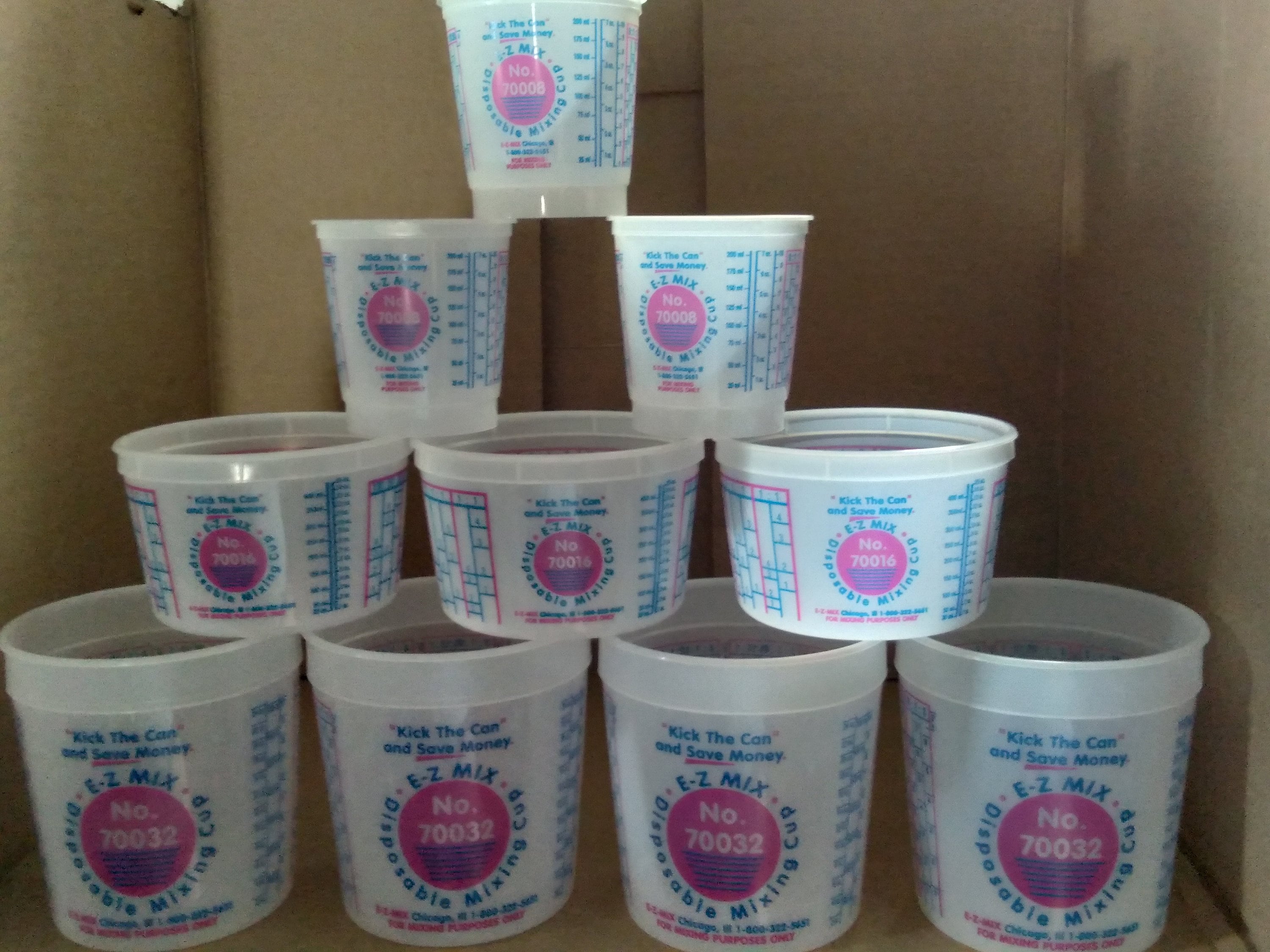 Paint Mixing Cups 8 16 32 Oz With Lids Set of 10 Combination Etsy UK