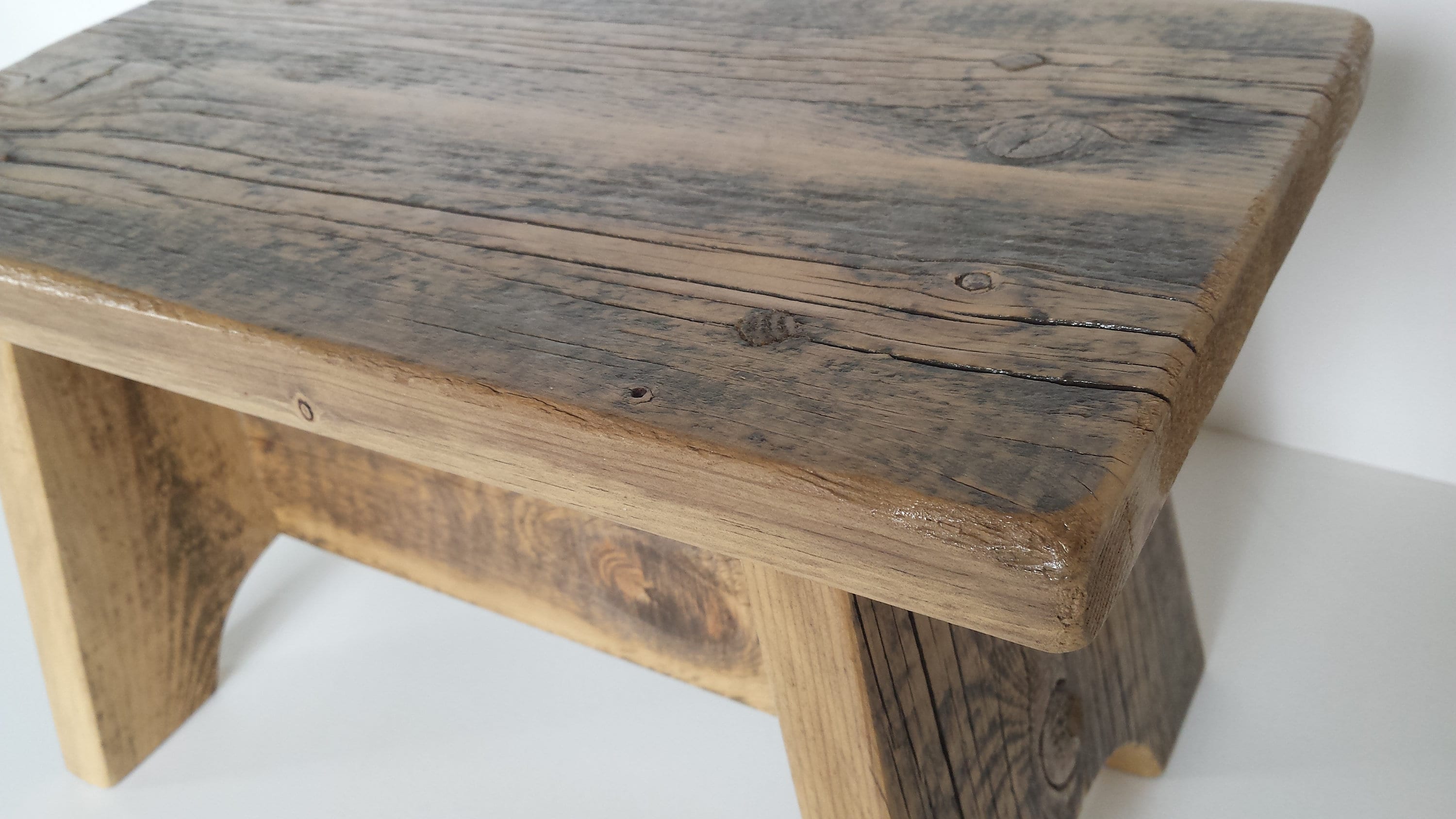 Recycled Wood Rustic Step Stool - Etsy