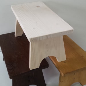 Wooden step stool