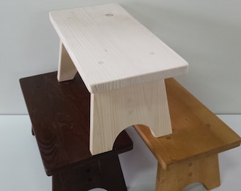 Wooden step stool