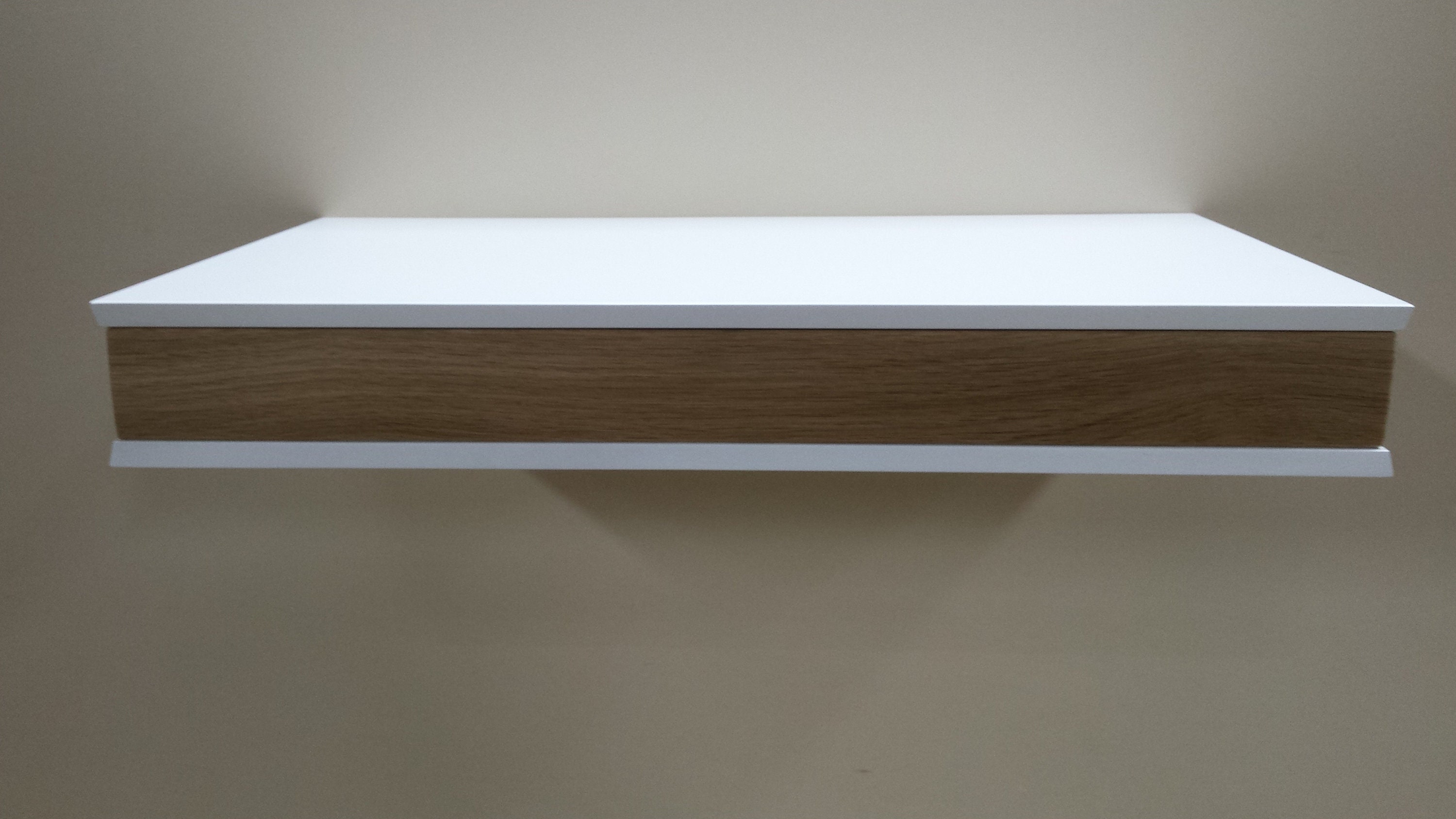 Floating Shelf With Hidden Drawer and Lock Etsy
