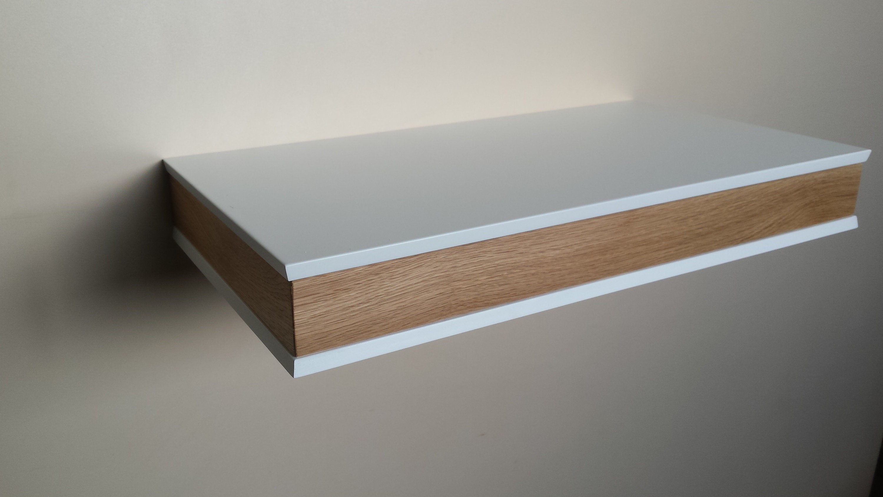 Floating Shelf With Hidden Drawer and Lock Etsy