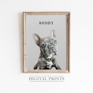 CUSTOM Pet Portrait Painting From Photo - Digital Download Artwork - Realistic Pet Illustration - Birthday Gift For Dog Lover - PERSONALIZED