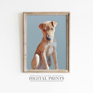BENUTZERDEFINIERTE Haustier Hunde Portrait Gemälde - Digitaler Download - Personalisierte Wandkunst vom Foto - Druckbare Hundekunstwerk - Geburtstagsgeschenkidee