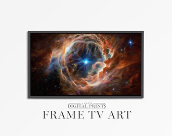 Himmlischen Kranz Samsung Rahmen TV Kunst - Webb Hubble Teleskop Digital Download - Tiefer Weltraum Galaxy Kunstwerk