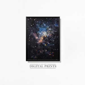 Sprinkle Of Stars Poster - Digitaler Druck Download - Weltraum Malerei DRUCKBARE Sternen kosmische Galaxie Wandkunst