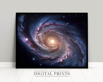 Andromeda Galaxy Space Print - Digital Print Download Poster - DRUCKBARE kosmische Wandkunst