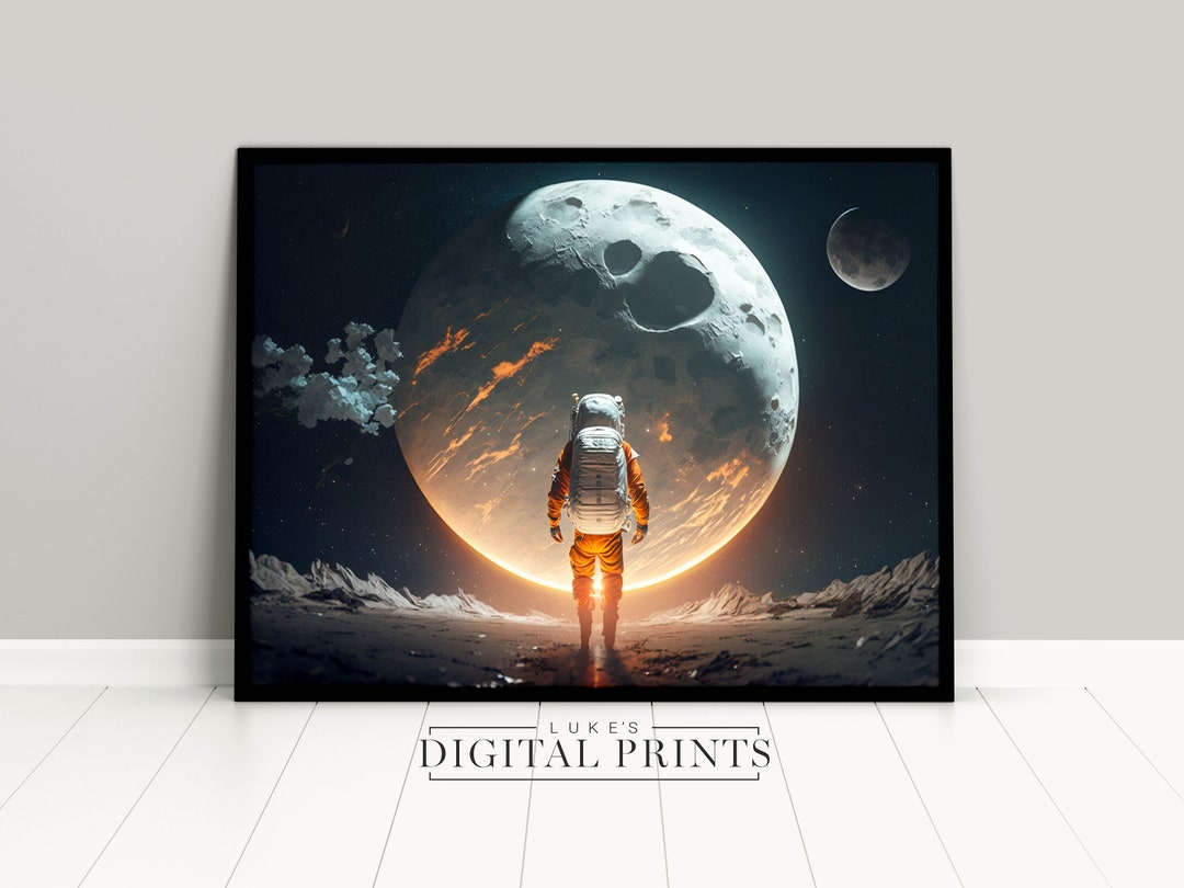 Astronaut Space Print - Beyond the Stars - Digital Print Download ...