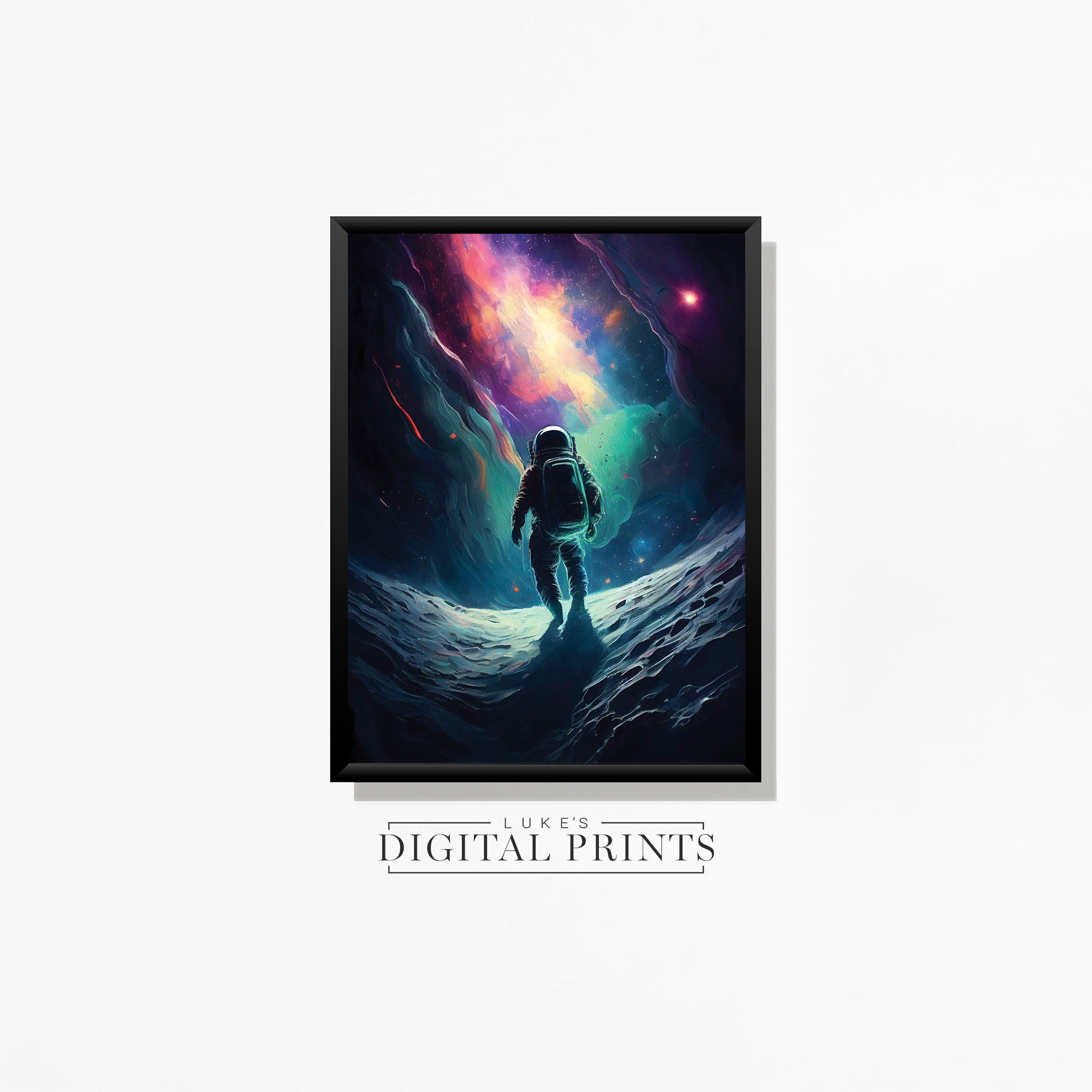 Outer Space Poster Print Set of 5 - Astronaut PRINTABLE Wall Art ...