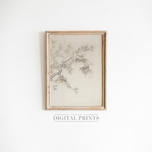 Rustic Tree Branch Sketch Print Set of 3 - Digital Download Artworks ...