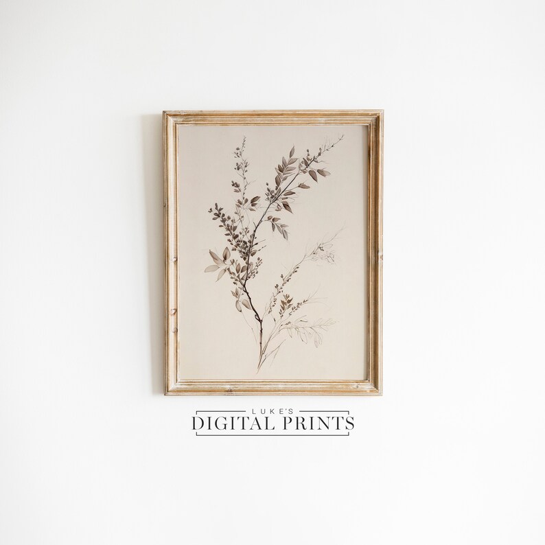 Rustic Tree Branch Sketch Print Set of 3 - Digital Download Artworks ...