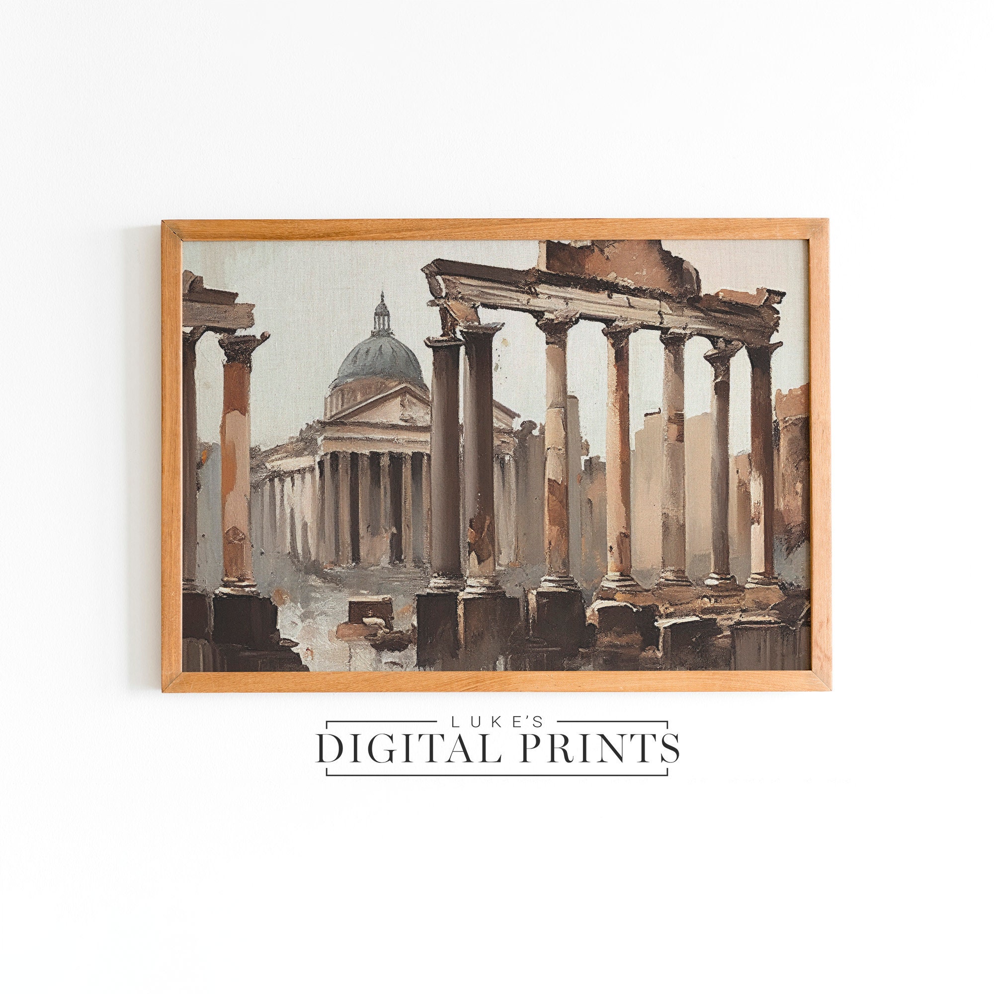 Ancient Rome Architecture Painting - Digital Print Download - Antique ...