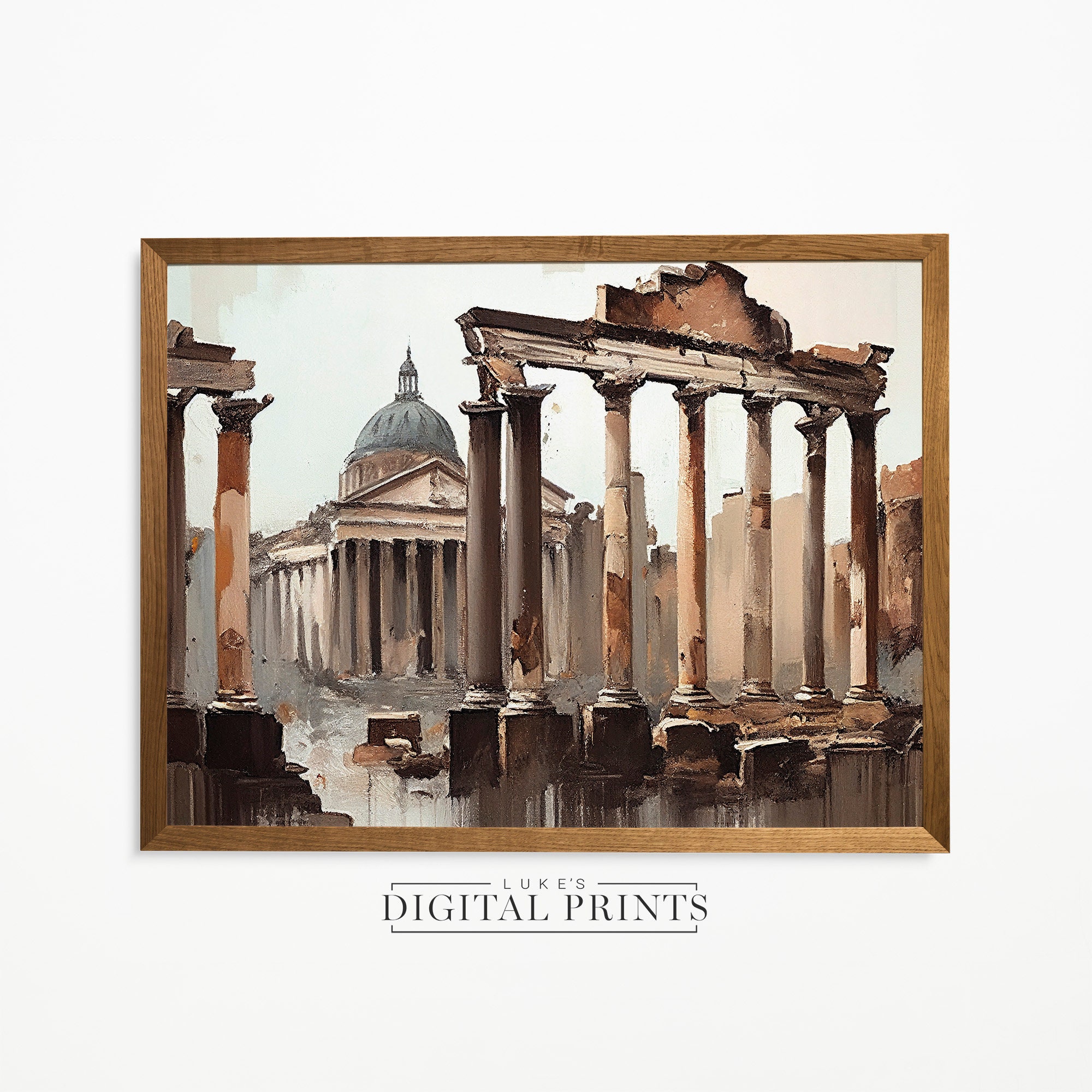 Ancient Rome Architecture Painting - Digital Print Download