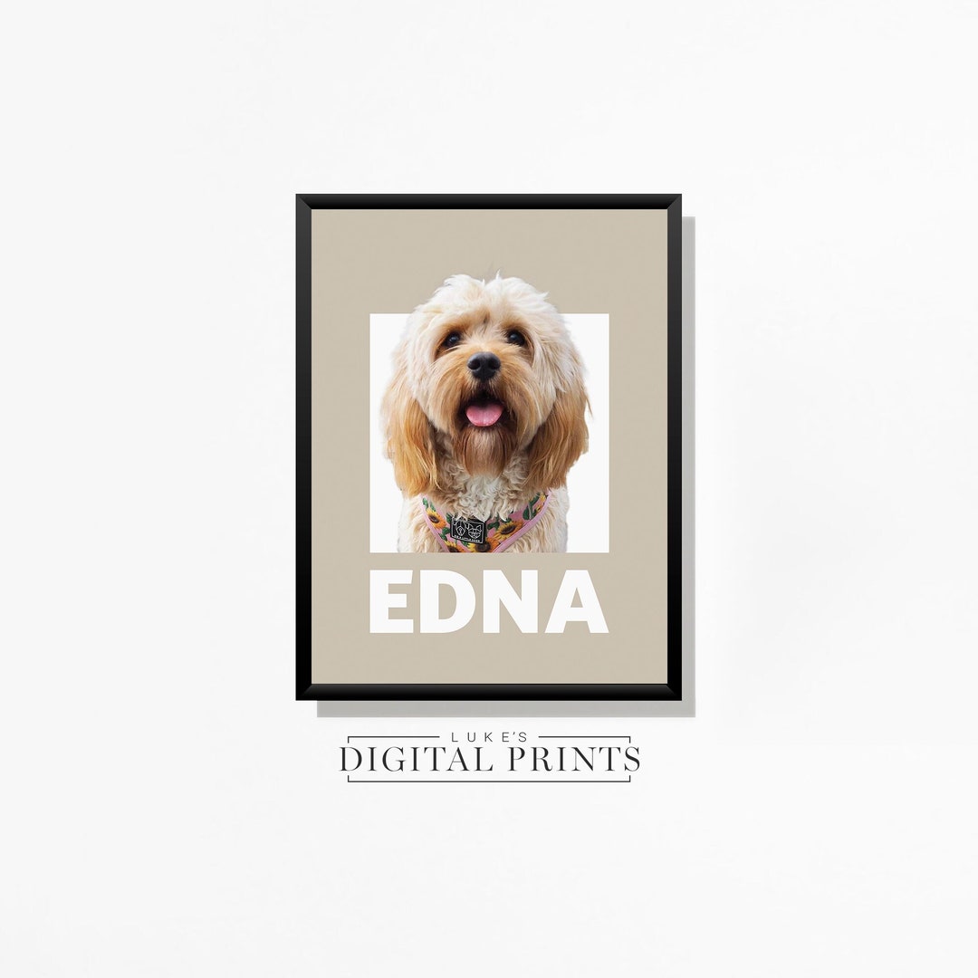 Pet Portrait From Photo - CUSTOM Digital Download - Printable ...
