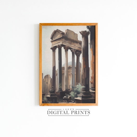 Ancient Rome Architecture Painting - Digital Print Download