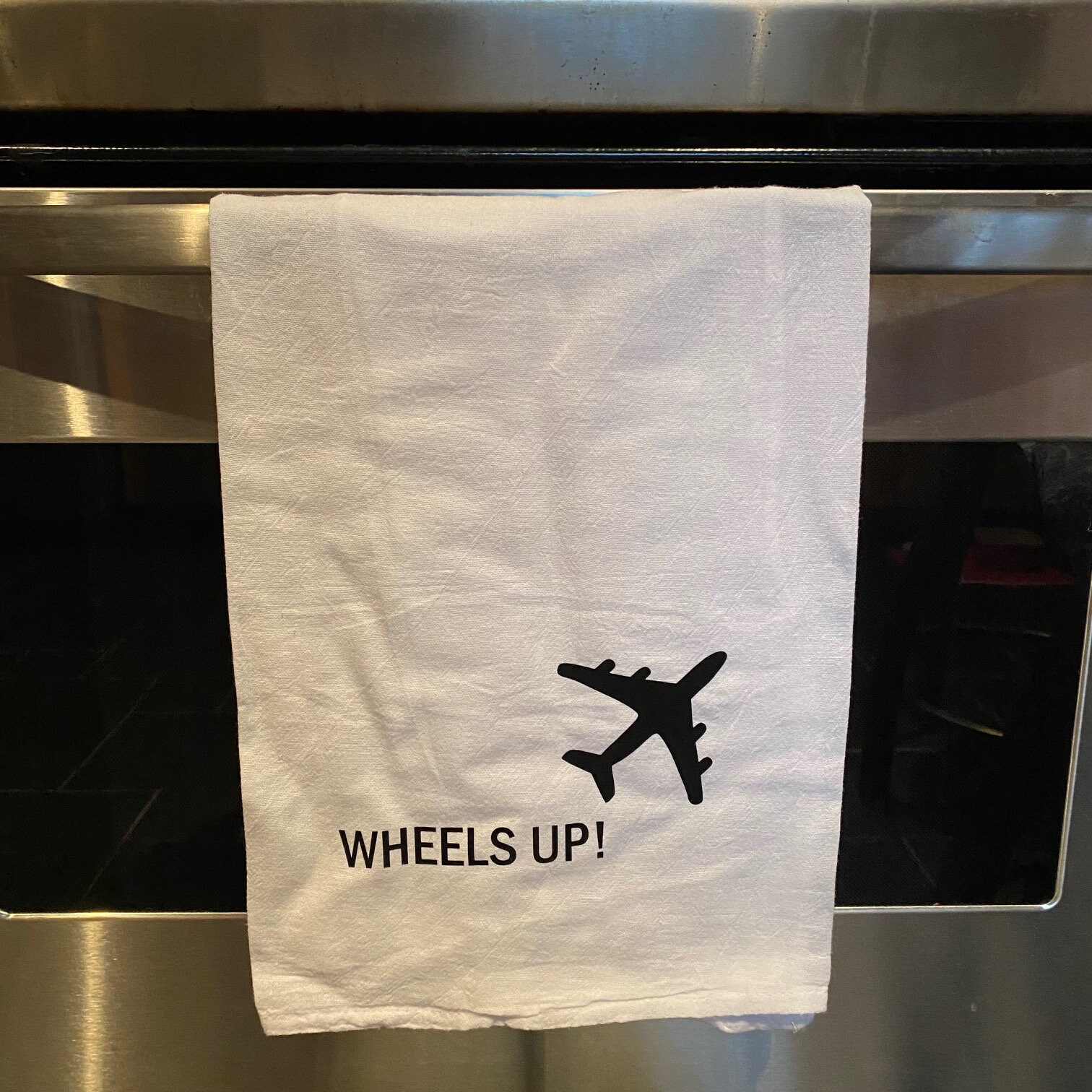 Wheels up Airline Kitchen Towel Etsy