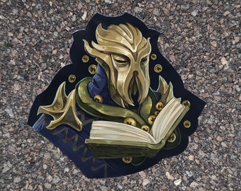 Miraak the first Dragonborn | The Elder Scrolls fan art, meme sticker, Skyrim illustration