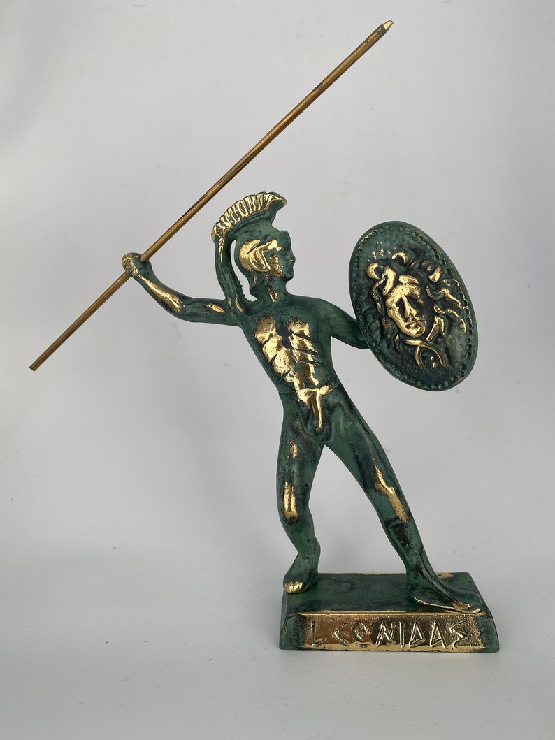 Spartan King Metal Art Sculpture Leonidas Statue Greek Warrior Bust Home And Office Decoration Bronze Statue Art Collectibles Sculpture Jewellerymilad Com