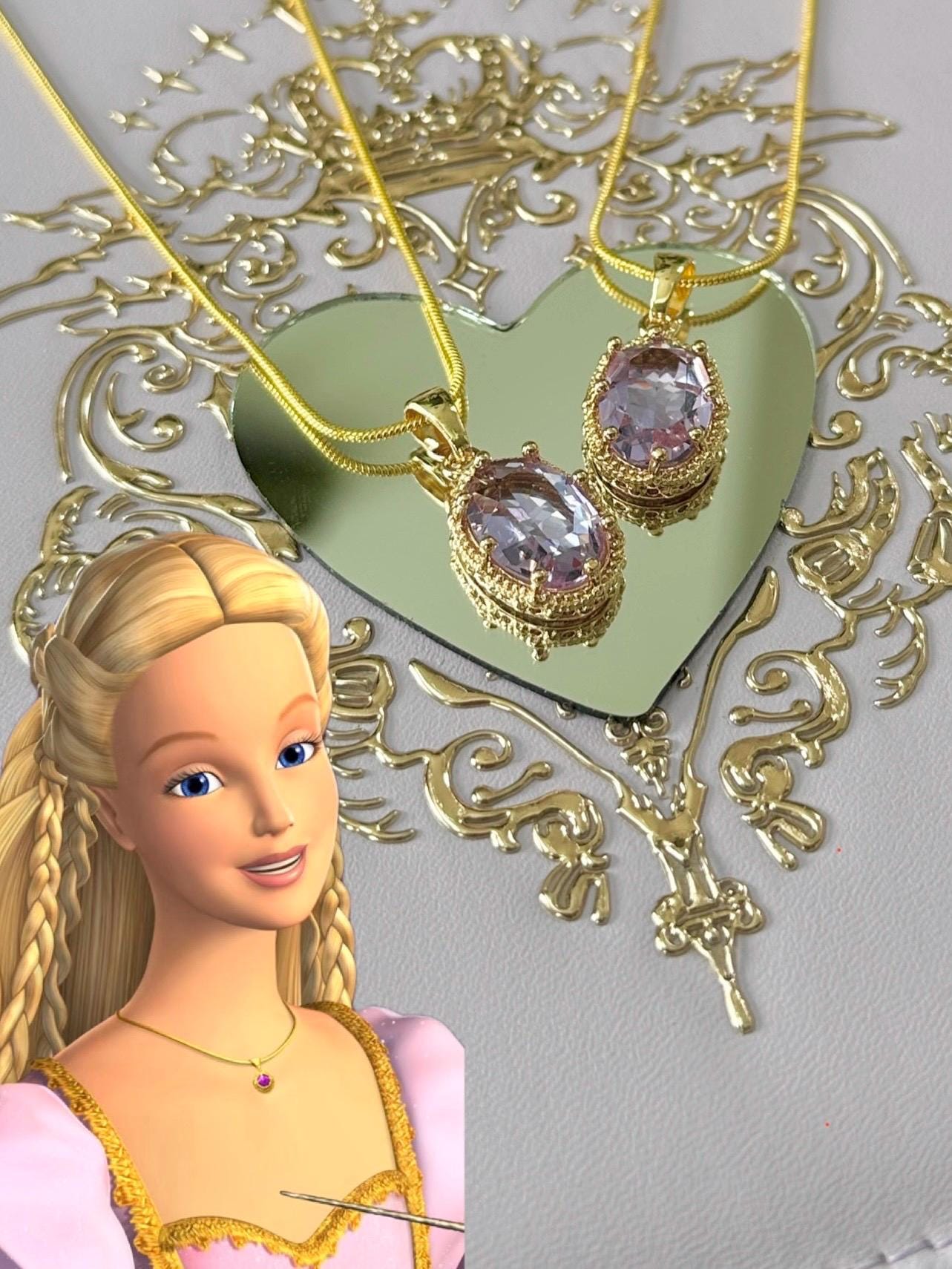 Mejores Amigas Collar Barbie Y El Castillo De Diamantes Shein