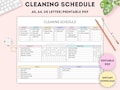 Editable Cleaning Schedule|Printable Cleaning Planner|Cleaning Checklist|Cleaning Schedule|House Chore List|Cleaning List|A4\/A5\/Letter