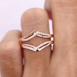 Bague enhancer, bague de garde enhancer de fiançailles, bague de bande d’enhancer de mariage de diamant, enhancer de concepteur, enhancer unique d’argent de sterling