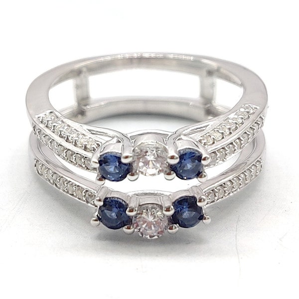 Three Stone Engagement Ring Enhancer Etsy