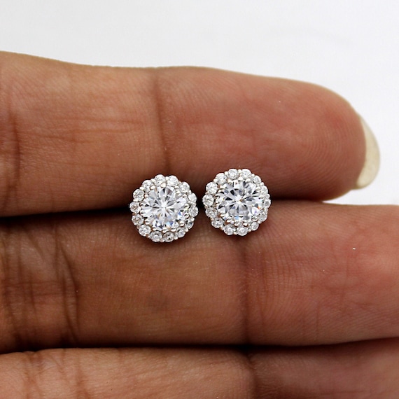 8mm diamond earrings deals