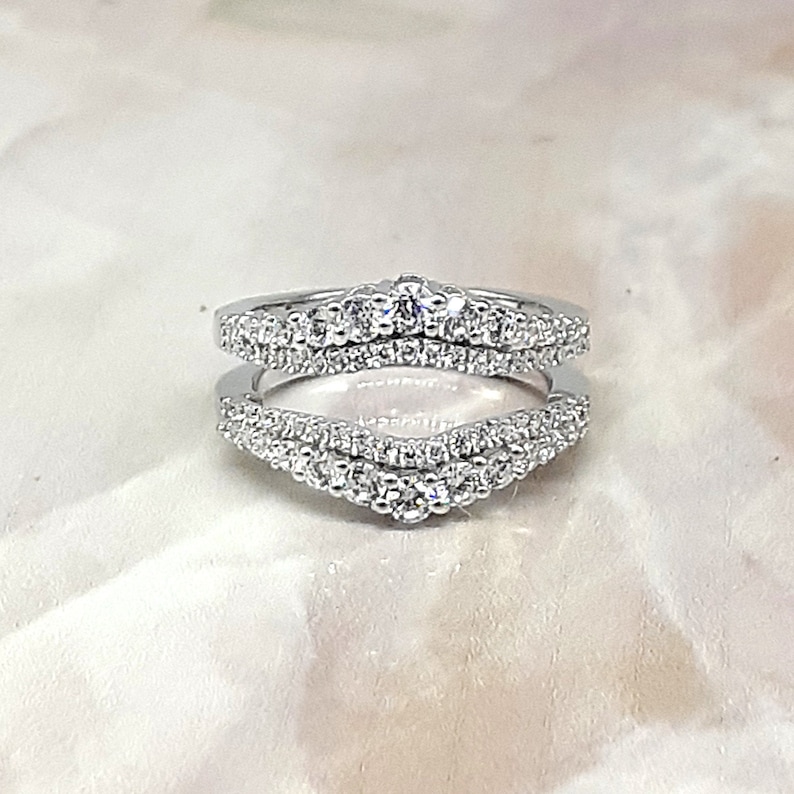 Diamond Enhancer Ring Engagement Enhancer Guard Wedding Etsy